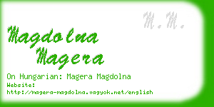 magdolna magera business card